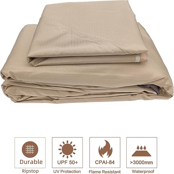 SCOCANOPY Light Beige Ripstop Replacement Top - Image 6