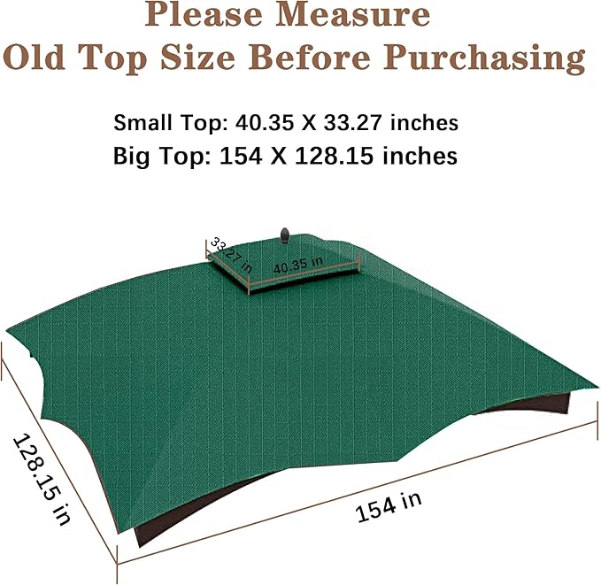 SCOCANOPY Forest Green Ripstop Replacement Top Fit - Image 4