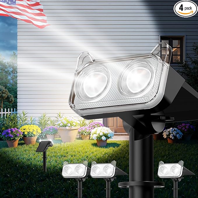 WdtPro Solar Spot Lights Outdoor by WdtPro