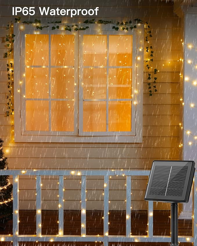 Solar String Lights Outdoor Waterproof, 4 Packs Total 132 Ft 400 LED Solar - Image 7