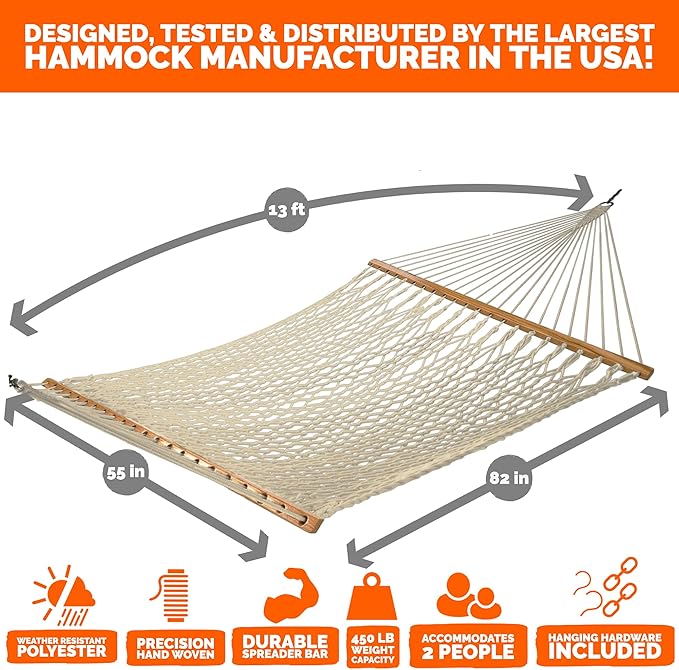 Castaway Living 13 ft. Double Traditional Hand Woven Oatmeal Polyester Rope - Image 6