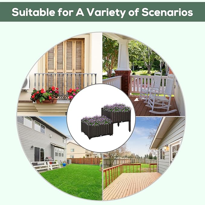 Outsunny 2 Piece Raised Garden Bed - Image 8