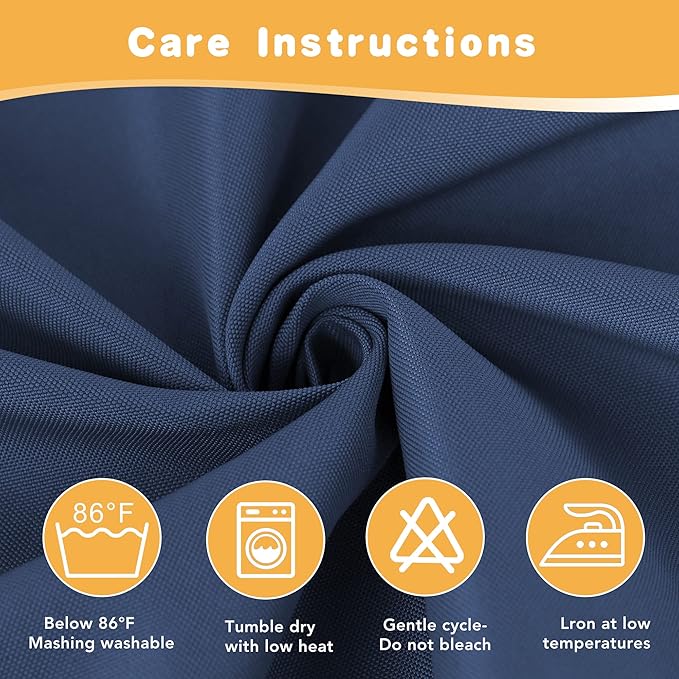 HolidayIdeas Outdoor Curtains for Patio Waterproof, 4 Panels - Image 7