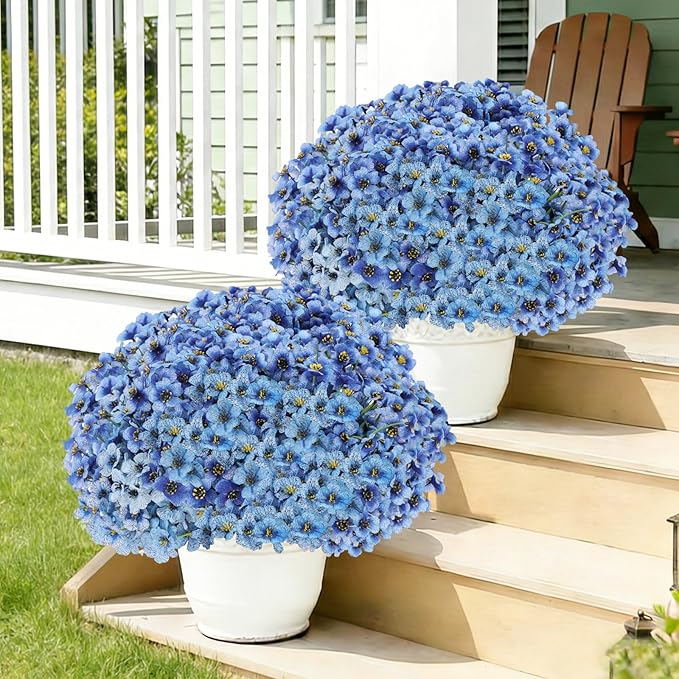 60 Pack Artificial Flowers for Outdoor Indoor Fake Plants, Faux Silk Flowers - Image 5
