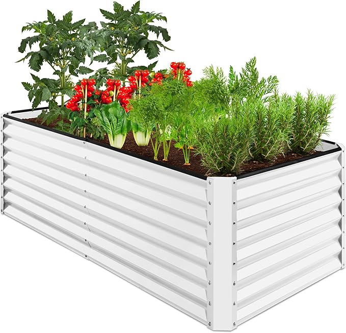 Best Choice Products 6x3x2ft Outdoor Metal Raised Garden Bed, Deep Root Box by BestChoiceProducts