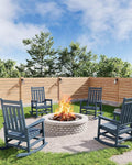 HDPE Rocking Chair Outdoor Set of 4 by Garvee