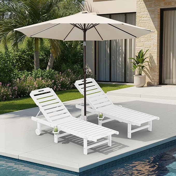 SERWALL Outdoor Chaise Lounge Set of 2 by SERWALL