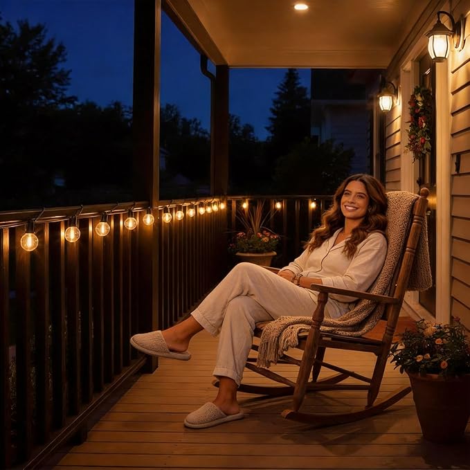 RTTY Classic Series Outdoor String Lights 50 FT Globe LED Patio Lights - Image 7