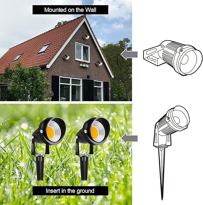 ZUCKEO 10W Low Voltage Landscape Lights LED Landscape Lighting - Image 6