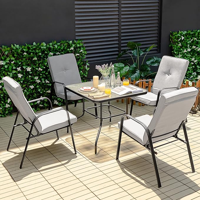 Tangkula 35" Patio Dining Table - Image 2