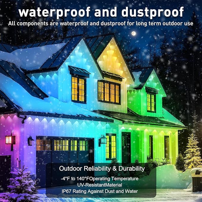 300FT Permanent Outdoor RGB Lights - Image 2