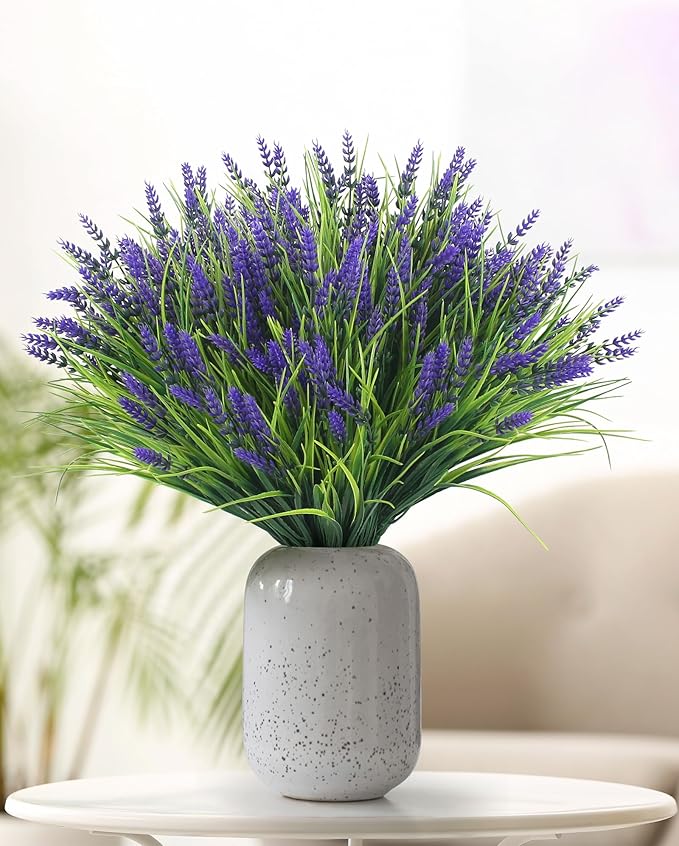 ZINHO 24 Bundles Artificial Flowers Outdoor, Faux Lavender Flowers - Image 7