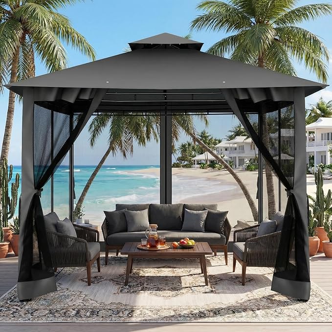 COBIZI Gazebo 10x10 Heavy Duty Gazebos - Image 2