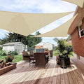 Patio Paradise 12' x12'x 12' Beige Sun Shade Sail Triangle Canopy by Patio