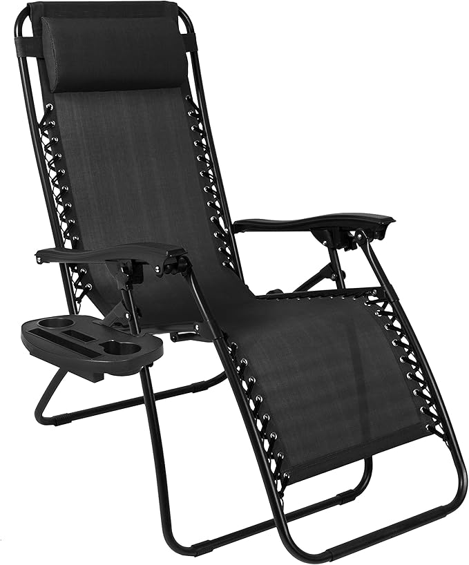 Best Choice Products Set of 2 Adjustable Steel Mesh Zero Gravity Lounge Chair - Image 5