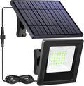 Solar Lights Outdoor 6500K Cool White Solar Flood Lights, Waterproof Dusk to by Lightonight