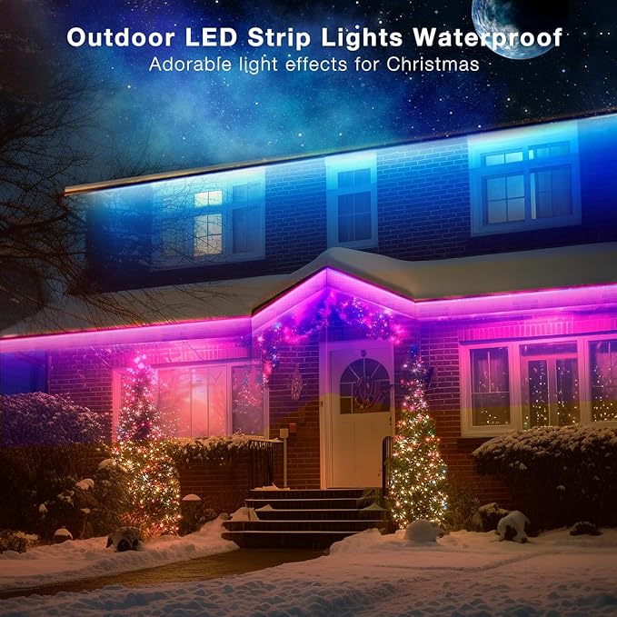 DAYBETTER Outdoor Led Strip Lights Waterproof, Smart LED Lights Work - Image 6