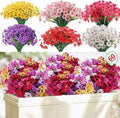 60 Pack Artificial Flowers Outdoor, Faux Silk Flowers by Powbrace