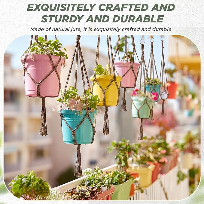 EBOOT 2 Pack 41 48 Inch Large Macrame Plant Hanger Rope to Hang Flower Pot - Image 4