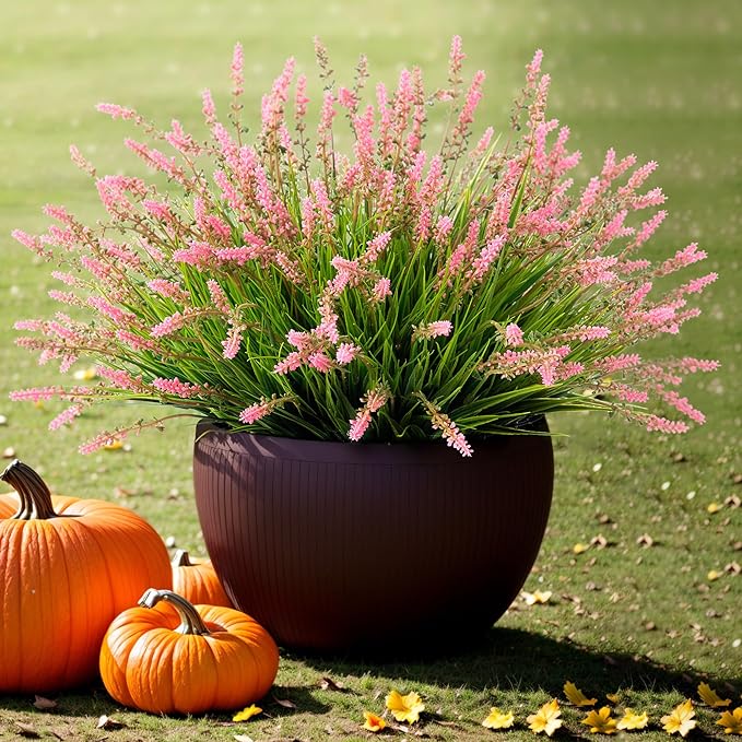 Artificial Faux Plants Outdoor Spring Decorations, Summer Fake Monkey Grass - Image 2