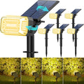 Solar Spot Lights Outdoor Waterproof IP65, 102 LEDs Solar Spotlights by KIPEINI