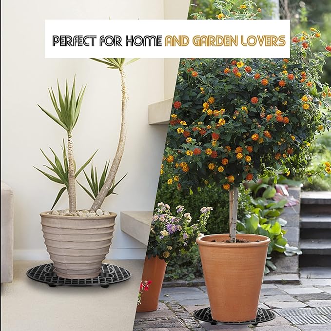 moonoom 4 Pieces Potted Plant Stand Holder, Large Planter Holder, Heavy Duty - Image 5