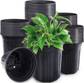 60 Pcs 1 Gallon Plant Nursery Pots, Plastic Seed Starter Pot by -PlantWateringGlobes-