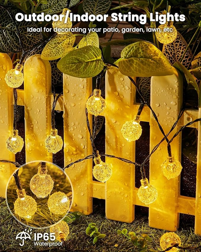 Solar String Lights Outdoor 60 LED 36FT - Image 7