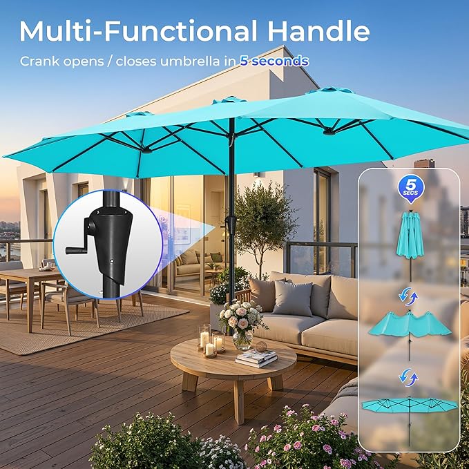 SUPERJARE 15FT Outdoor Umbrella - Image 5