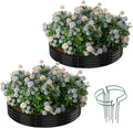 Galvanized Metal Planter Round Raised Garden Bed Kit by ZFHgarden