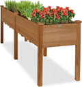 Best Choice Products 72x24x30in Raised Garden Bed, Elevated Wood Planter Box by BestChoiceProducts