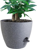12 inch Large Self Watering Pots, Plastic Planters by UOUZ