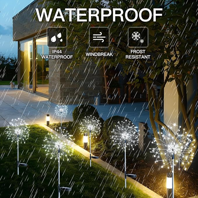 suddus Solar Garden Lights Outdoor Waterproof Decorative, Solar Fairy Lights - Image 6