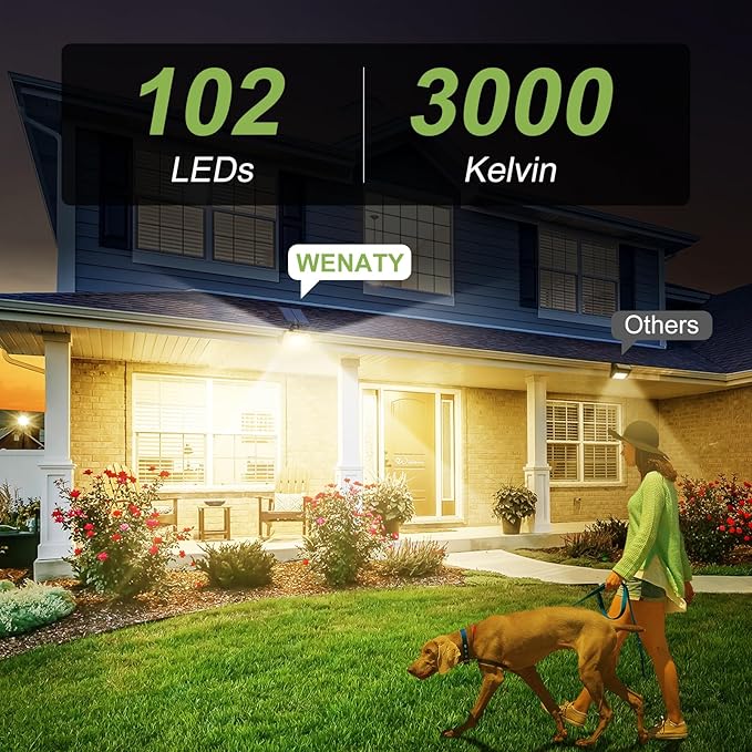 102 LED Solar Spot Lights Outdoor Waterproof IP65, Adjustable Landscape - Image 8