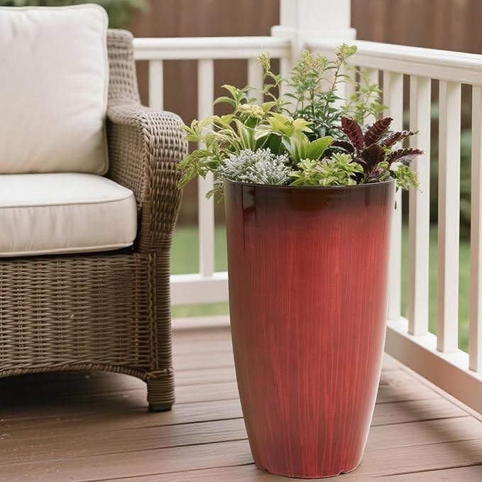 Worth Garden 20" H. Plastic Planters - Image 3