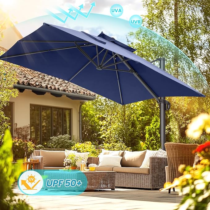 HOTEEL10x10ft Patio Umbrella Cantilever Umbrellas - Image 8
