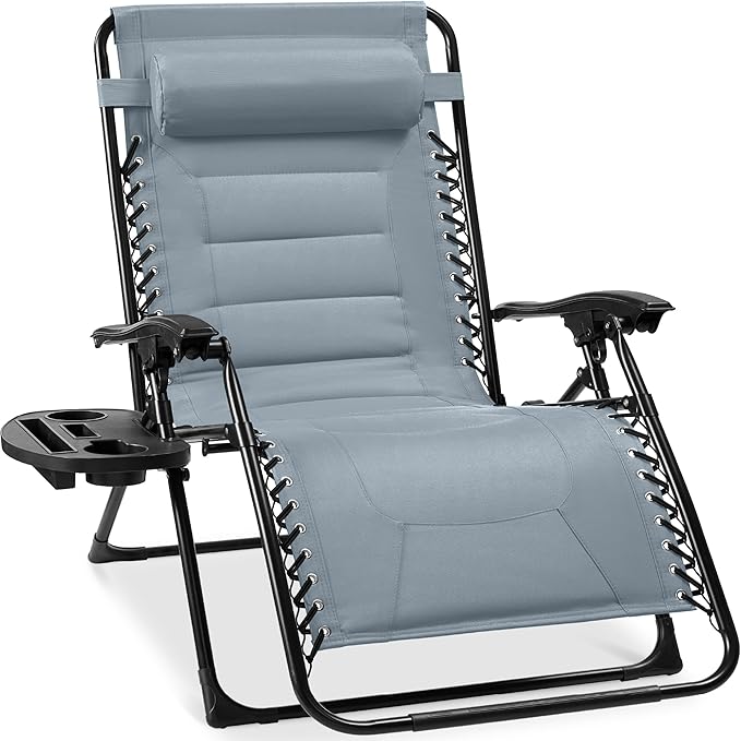 Best Choice Products Oversized Padded Zero Gravity Chair, Folding Outdoor Patio by BestChoiceProducts