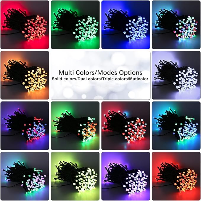 Brizled Color Changing String Lights 98FT 300 LED RGB Christmas Lights Dimmable - Image 9