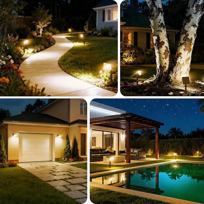 Solar Spot Lights Outdoor Waterproof IP65, Solar Landscape Spotlights, Auto - Image 6