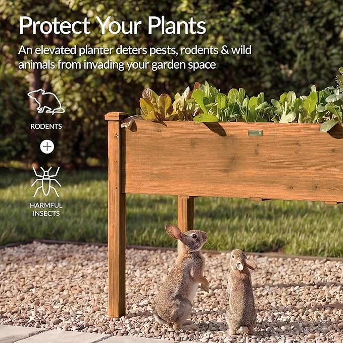 Best Choice Products 48 x 24 x 30 Inches Raised Garden Bed, Elevated Wood - Image 7