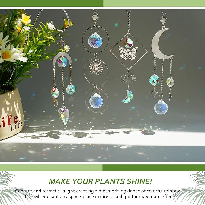 HDCRYSTALGIFTS 4 Pack Crystal Sun Catchers - Image 5