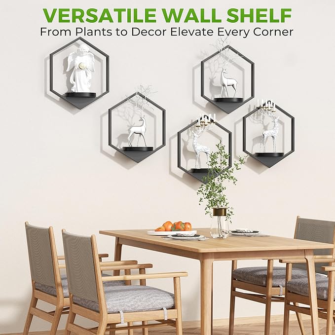 Wall Planters for Indoor Plants 5 Pack, Plant Frames Wall Decor Living Room - Image 3