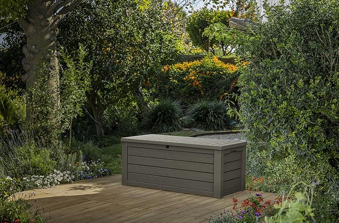 Keter Westwood 150 Gallon Resin Large Outdoor Storage Box - Image 3
