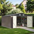 Patiowell 10x14 FT Outdoor Storage Shed, Large Metal Garden Shed by Patiowell