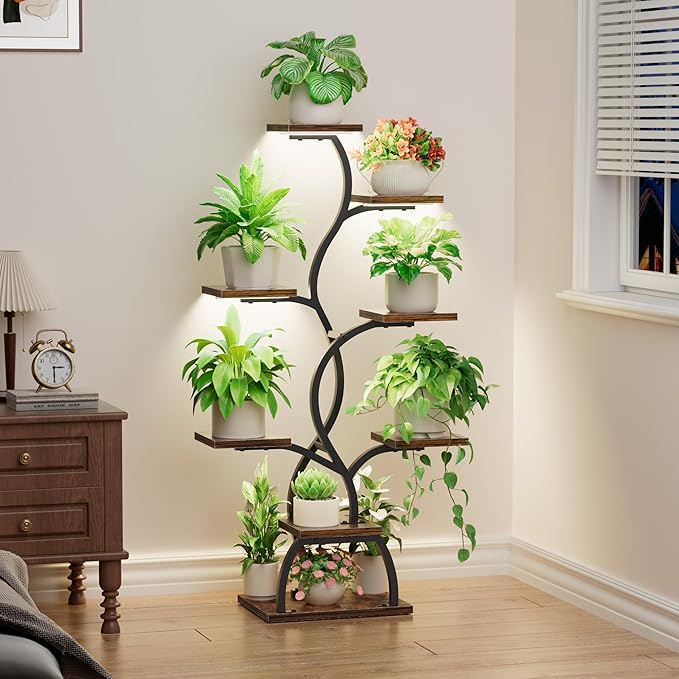 Plant Stand Indoor with Grow Light - Image 8