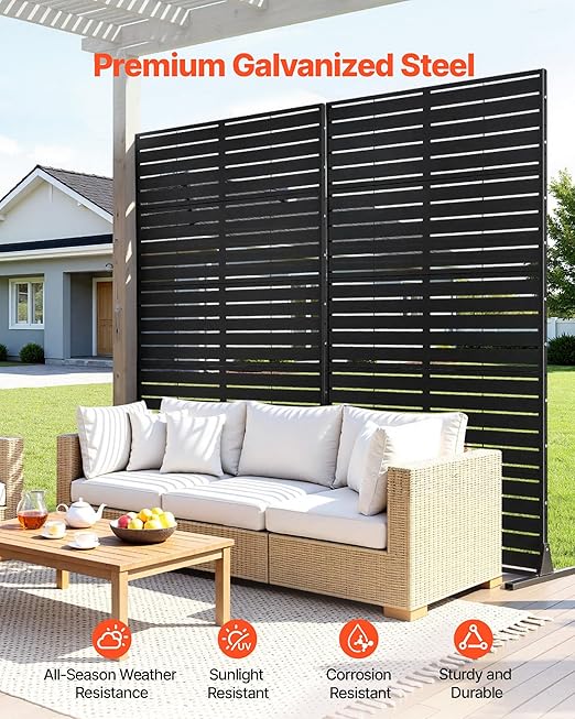 VEVOR Metal Privacy Screen, Garden Divider Panel - Image 4