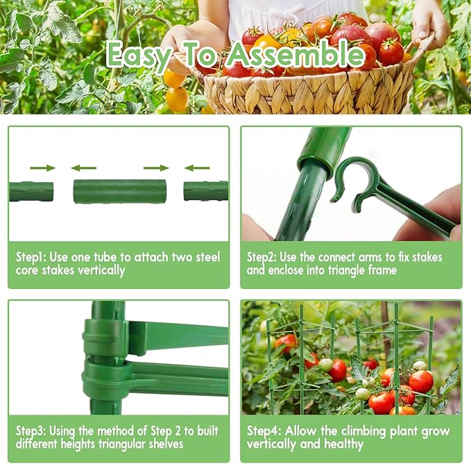 Riare 2 Pack 5.2 FT Tomato Cages - Image 4