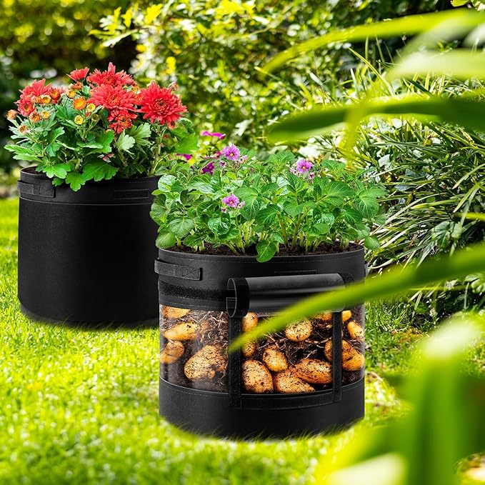 3 Pack 20 Gallon 360° Visibility Potato Grow Bags - Image 7