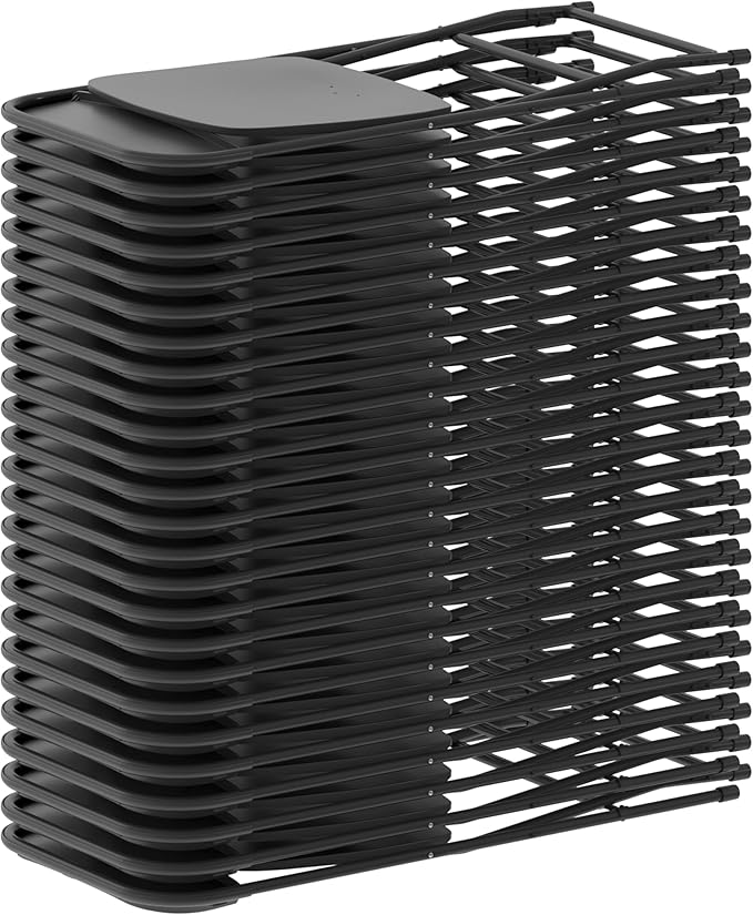 Flash Furniture Hercules Set of 10 Indoor/Outdoor Heavy-Duty Plastic Folding - Image 17