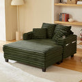 64" Chaise Lounge Chair Indoor, Oversized Sleeper Chair by Amsleekey